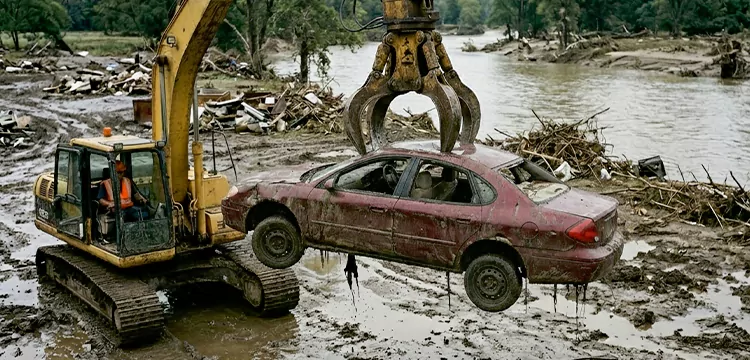 Flood Damaged Junk Car Pick Up for Cash in Milwaukee
